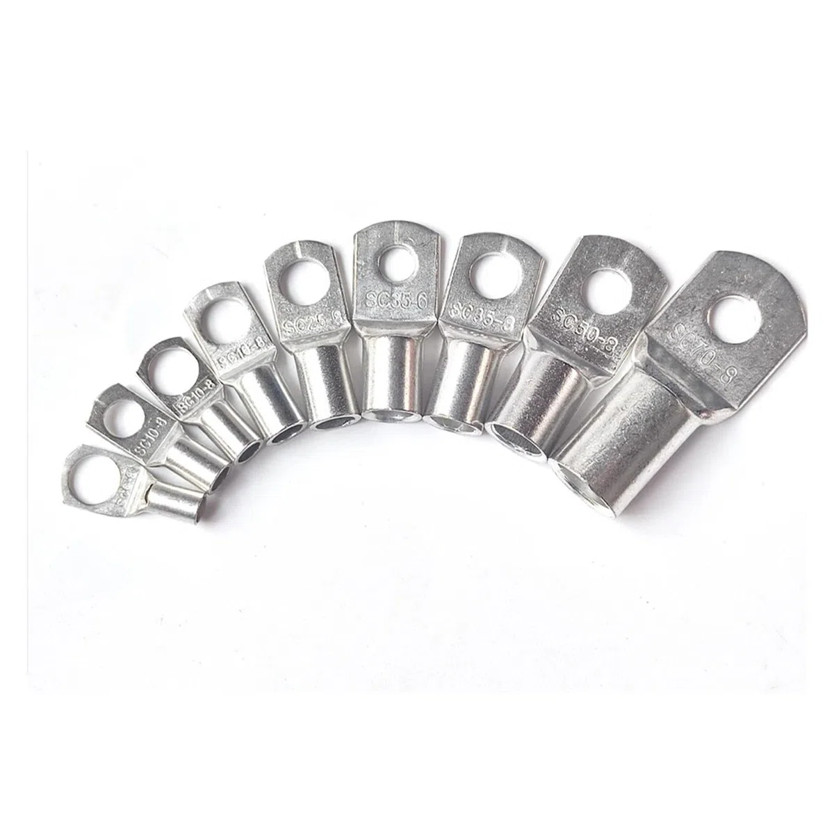 Bolzenloch-Ringkabelschuhe, 2–50 Stück verzinnte Kupfer-SC-Crimp-Ringkabelschuhe for 6–70 mm² Draht M6 M8 M10 M12(SC70-12,20PCS)