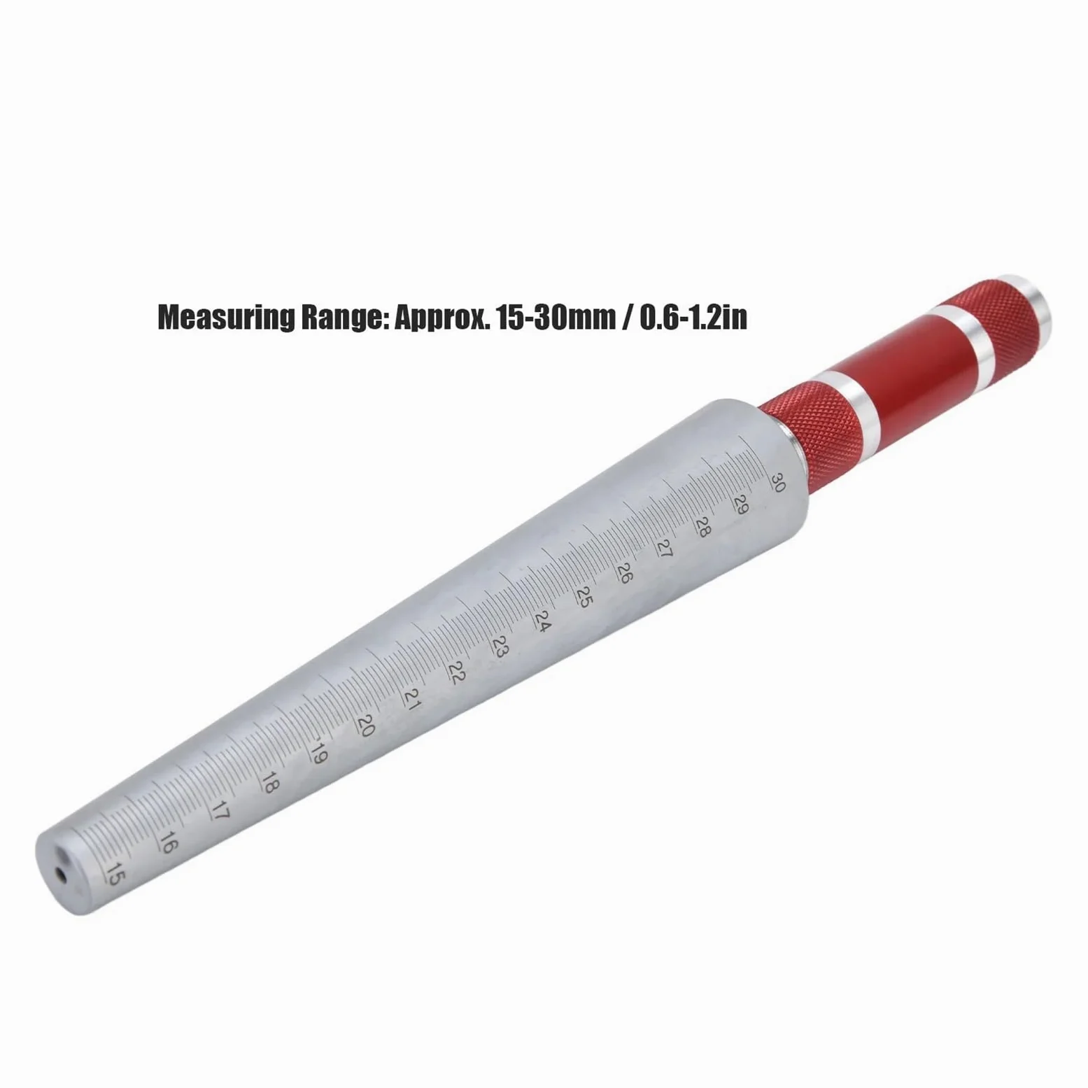 Fühlerlehre, Blendenlehre, Blendenlehre, konisches Fühlerlineal, Edelstahl, Innendurchmesser-Messwerkzeug, 15-30 mm Blendenfühlerlehre