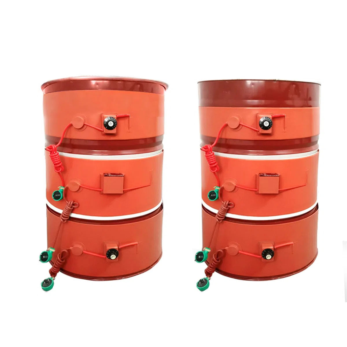 Fassheizer Metall Fassheizband 20L-200L Silikon Fassheizung mit Digitaler Temperaturregelung 5-55 Gallon Eimer Heizmantel fuer Oel Honig Frostschutz Waermer(Digital,200L 1740 * 250mm/3000W)
