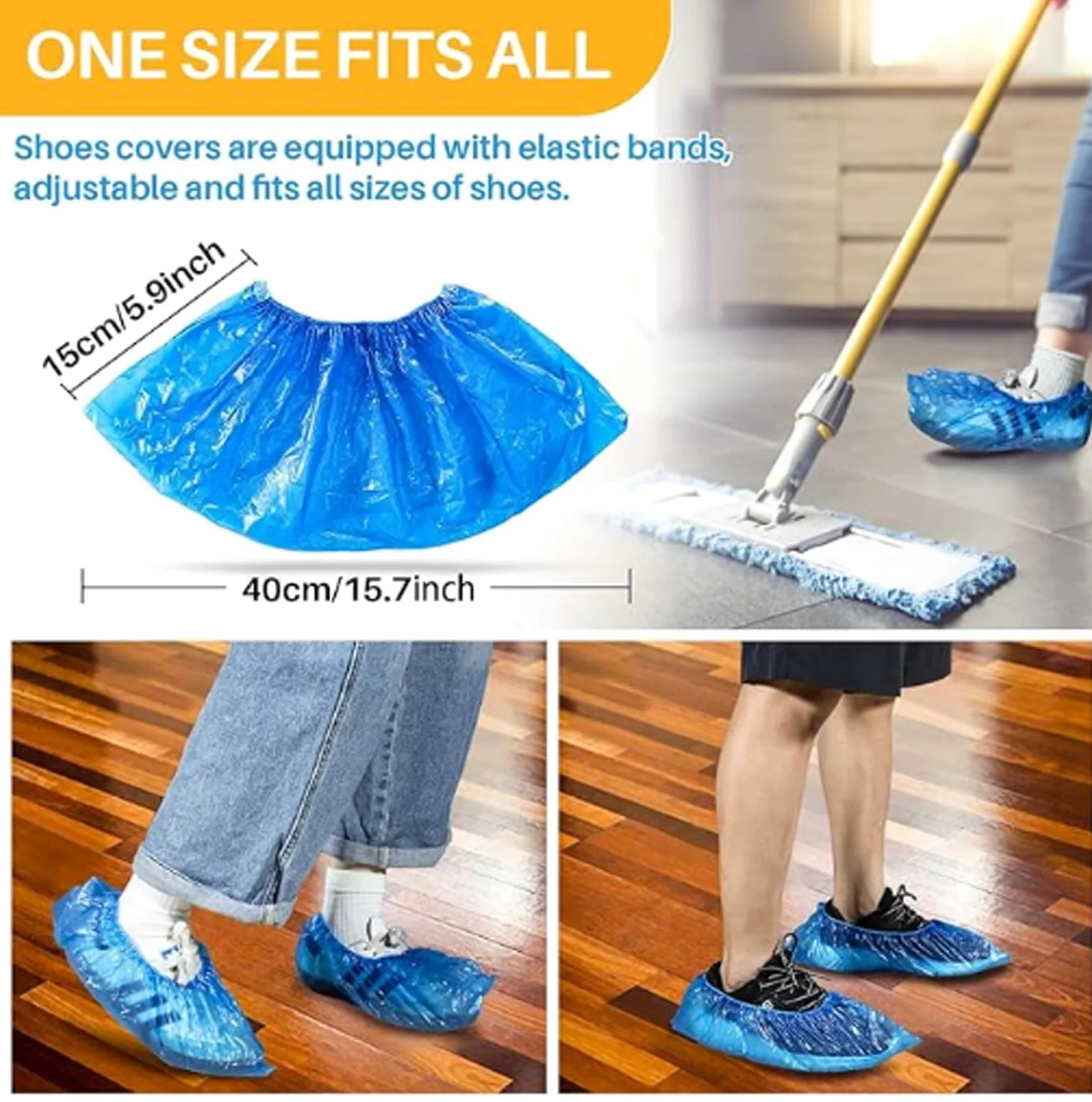 üBerschuhe (100–2000 StüCk), Einweg-üBerschuhe füR Schuhe und Stiefel, Wasserdicht, rutschfest, StrapazierfäHig(1000 Pieces)