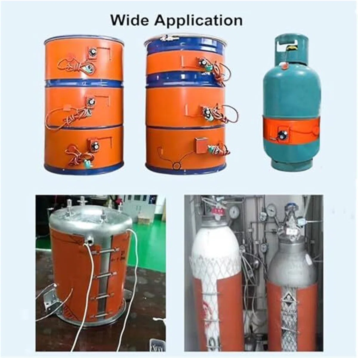 Fassheizer Metall Fassheizband 20L-200L Silikon Fassheizung mit Digitaler Temperaturregelung 5-55 Gallon Eimer Heizmantel fuer Oel Honig Frostschutz Waermer(Digital,200L 1740 * 250mm/3000W)