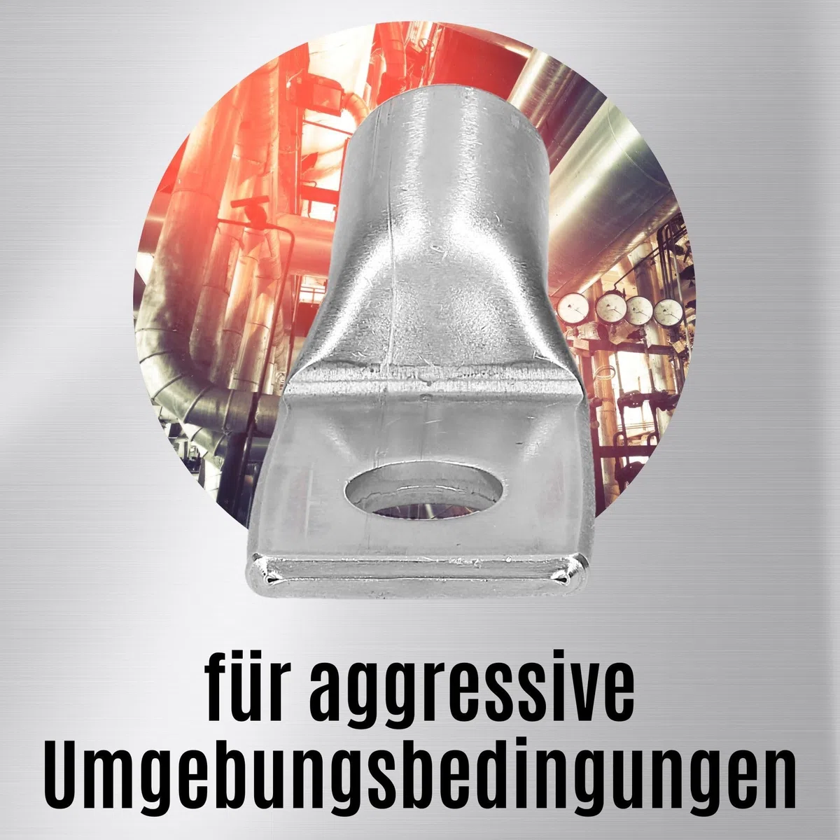 Kalitec 10x Edelstahl-Rohrkabelschuh V4A 35mm² - M8 Kabelverbinder