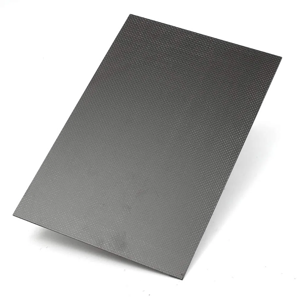 3K Kohlefaser Platte Karbon Carbonfaserplatten Laminatplatte Schwarz Hoher Härte Leinwandbindung Matt für Drohnenrahmen Dicke:7mm,250mm*500mm