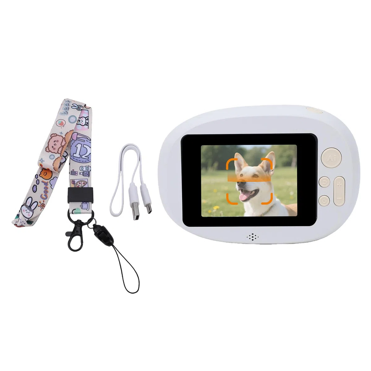 KI-Sprachaufkleberdrucker mit 2,8-Zoll-Touchscreen, Tintenloser