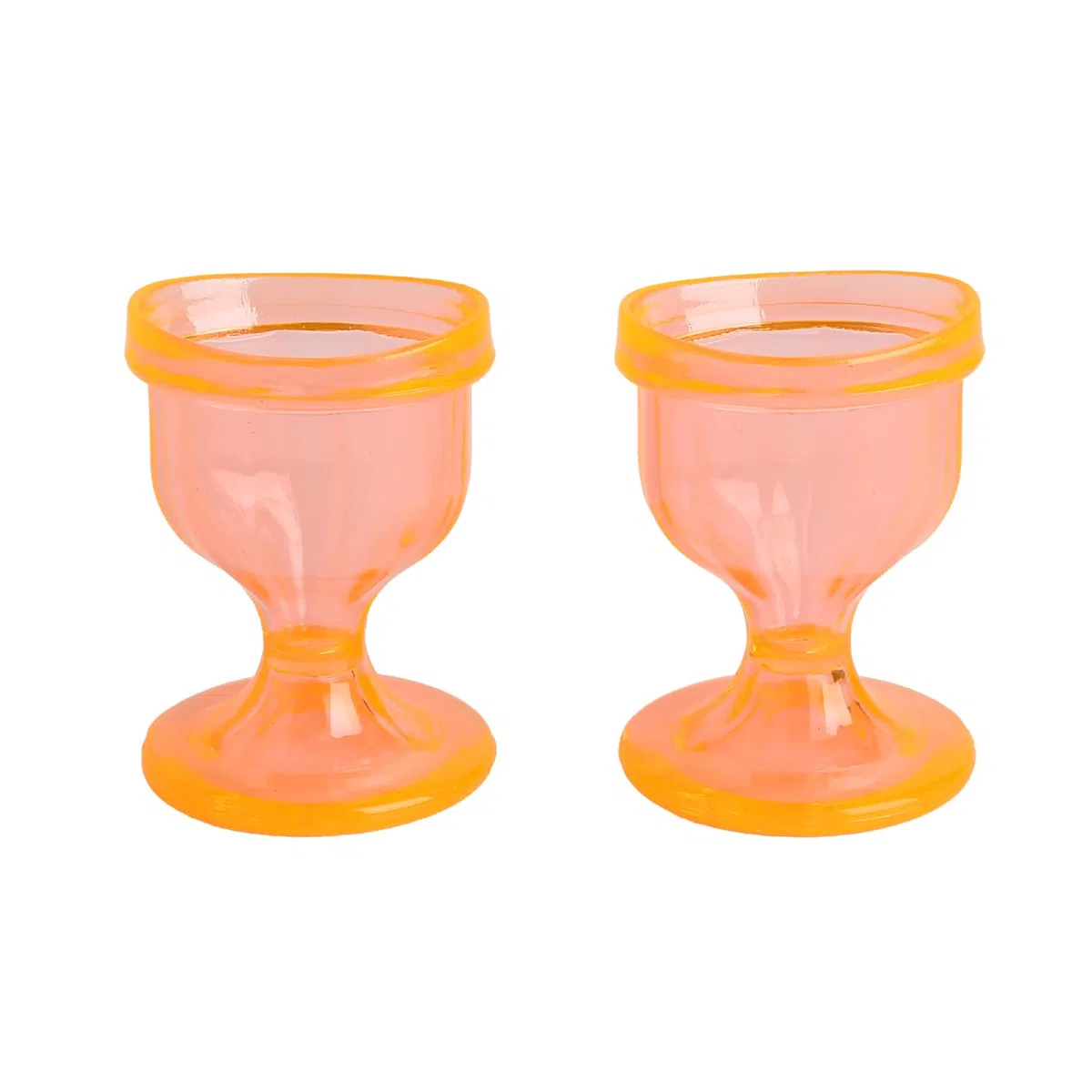 ChillEyes Augenwaschbecher für effektive Augenreinigung - mit Aufbewahrungsbehälter - Augenförmiger Rand, Smug Fit - Augenwaschbecher aus Kunststoff (Orange)