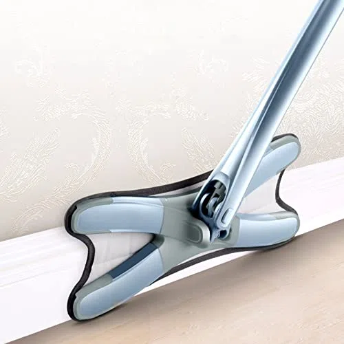 wischmopp Neue X-Typ-Mikrofaser-Boden-Mopp mit handfreier Waschweuche-Hand-Extrusion Indoor-Haushaltsreinigungswerkzeuge bodenwischer (Color : 3 Mop Head Gray)