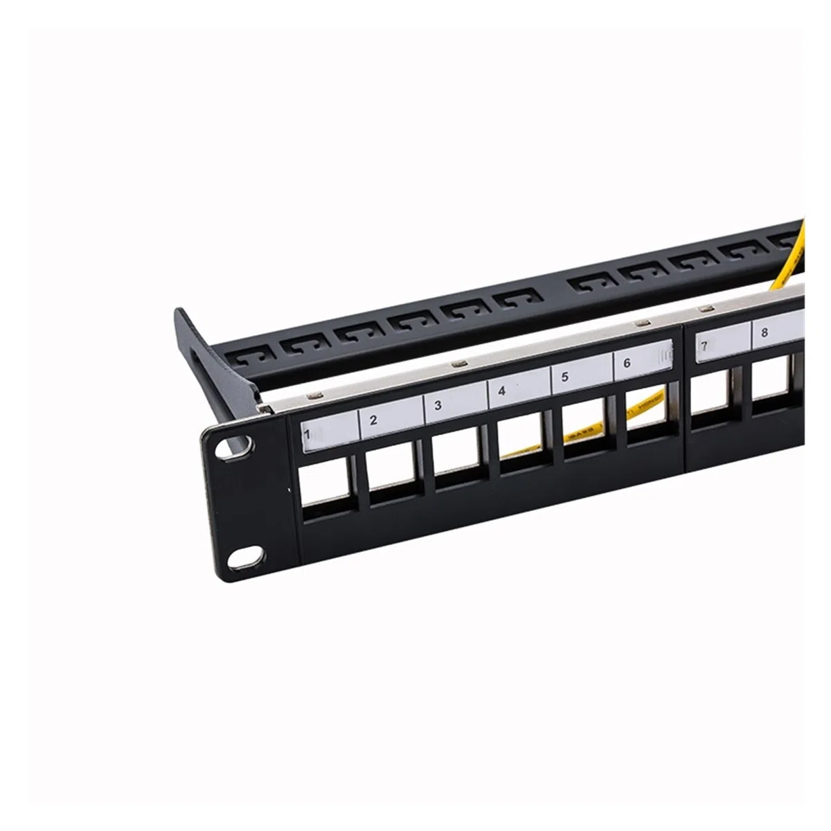 12-Port Blank Patch Panel - for Cat.5e/Cat.6 Ladder Module - 10-Zoll-Rackmontage