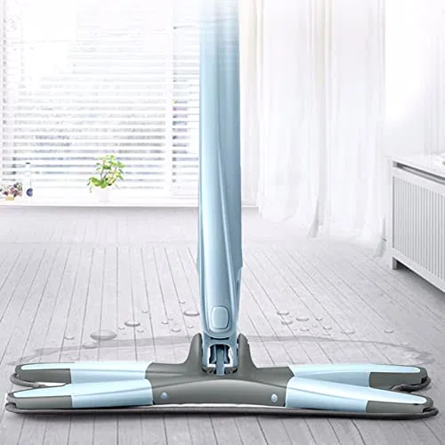wischmopp Neue X-Typ-Mikrofaser-Boden-Mopp mit handfreier Waschweuche-Hand-Extrusion Indoor-Haushaltsreinigungswerkzeuge bodenwischer (Color : 3 Mop Head Gray)
